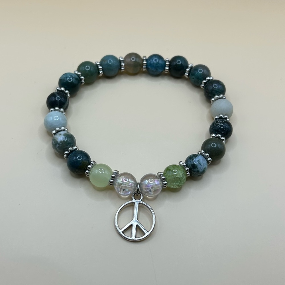 Handmade Peace Prize Bracelet (Stretchy)